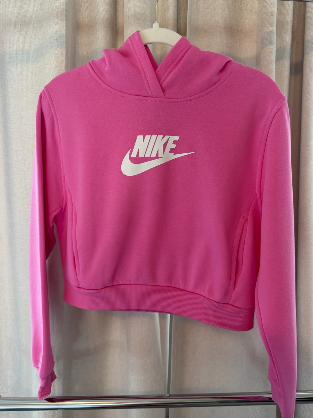 Pink Cropped Hoodie - Women's/kids Pullover